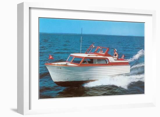 Motorboat-null-Framed Art Print