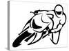Motorcicle Driver-lapencia-Stretched Canvas