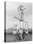 Motorcycle Acrobat Troupe Called "The Promenade Percies" Practise Their Act Involving Balance-null-Stretched Canvas