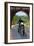 Motorcycle and Tunnel - Blue Ridge Parkway-Lantern Press-Framed Art Print