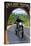 Motorcycle and Tunnel - Great Smoky Mountains National Park, TN-Lantern Press-Stretched Canvas