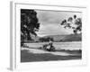 Motorcycle at Ullswater-null-Framed Photographic Print