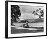 Motorcycle at Ullswater-null-Framed Photographic Print