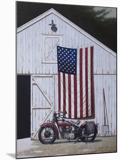 Motorcycle Barn-Zhen-Huan Lu-Mounted Giclee Print