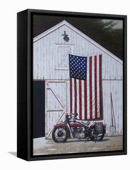 Motorcycle Barn-Zhen-Huan Lu-Framed Stretched Canvas