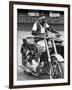 Motorcycle Chimp-null-Framed Premium Photographic Print