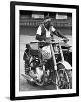 Motorcycle Chimp-null-Framed Premium Photographic Print