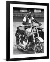 Motorcycle Chimp-null-Framed Photographic Print