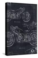Motorcycle Co. Blueprint Black II-Eric Yang-Stretched Canvas