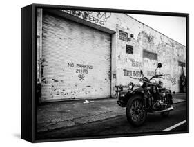 Motorcycle Garage in Brooklyn-Philippe Hugonnard-Framed Stretched Canvas