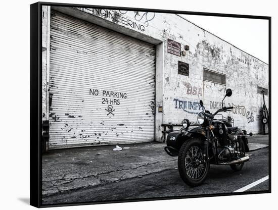 Motorcycle Garage in Brooklyn-Philippe Hugonnard-Framed Stretched Canvas