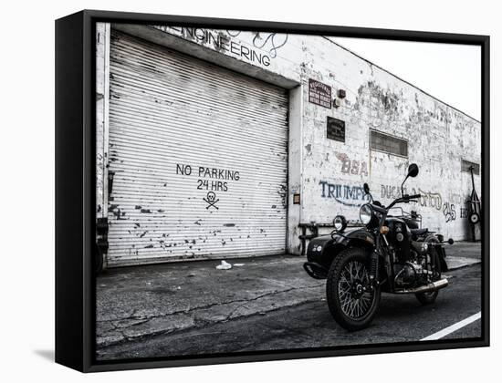 Motorcycle Garage in Brooklyn-Philippe Hugonnard-Framed Stretched Canvas