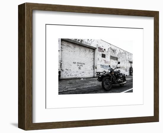 Motorcycle Garage in Brooklyn-Philippe Hugonnard-Framed Art Print