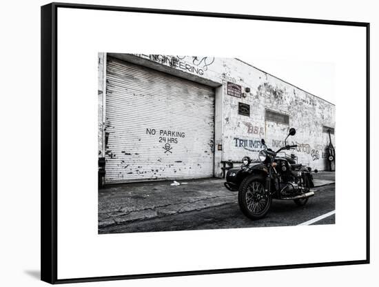 Motorcycle Garage in Brooklyn-Philippe Hugonnard-Framed Stretched Canvas