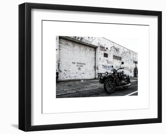 Motorcycle Garage in Brooklyn-Philippe Hugonnard-Framed Art Print