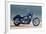 Motorcycle, Honda, Cruiser, Blue, Sea in the Background, Side Standard Right-Fact-Framed Photographic Print