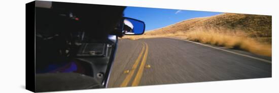 Motorcycle on a Road, California, USA-null-Stretched Canvas