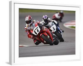 Motorcycle Racer, Mid Ohio Raceway, Lexington, Ohio, USA-Adam Jones-Framed Photographic Print