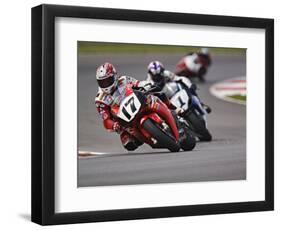 Motorcycle Racer, Mid Ohio Raceway, Lexington, Ohio, USA-Adam Jones-Framed Photographic Print