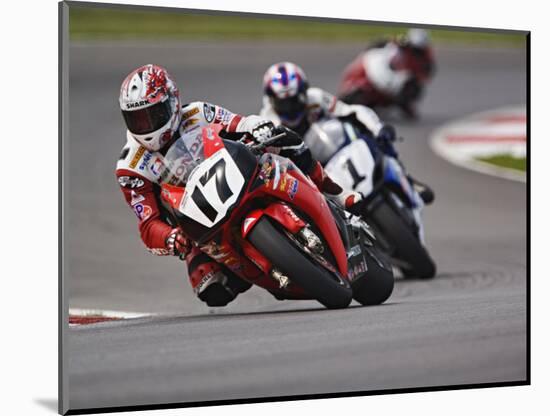 Motorcycle Racer, Mid Ohio Raceway, Lexington, Ohio, USA-Adam Jones-Mounted Photographic Print
