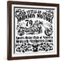 Motorcycle Raceway Typography, T-Shirt Graphics, Vectors-emeget-Framed Art Print