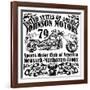 Motorcycle Raceway Typography, T-Shirt Graphics, Vectors-emeget-Framed Art Print