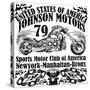Motorcycle Raceway Typography, T-Shirt Graphics, Vectors-emeget-Stretched Canvas