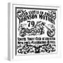 Motorcycle Raceway Typography, T-Shirt Graphics, Vectors-emeget-Framed Art Print