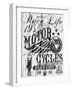 Motorcycle Raceway Typography, T-Shirt Graphics, Vectors-emeget-Framed Art Print