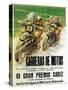 Motorcycle Racing Promotion-Lantern Press-Stretched Canvas