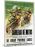 Motorcycle Racing Promotion-Lantern Press-Mounted Art Print