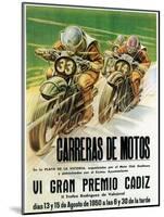 Motorcycle Racing Promotion-Lantern Press-Mounted Art Print