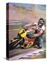 Motorcycle Racing-Graham Coton-Stretched Canvas