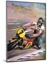 Motorcycle Racing-Graham Coton-Mounted Giclee Print