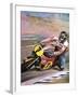 Motorcycle Racing-Graham Coton-Framed Giclee Print