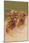 Motorcycle Racing-null-Mounted Premium Giclee Print
