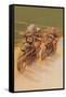 Motorcycle Racing-null-Framed Stretched Canvas