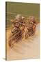 Motorcycle Racing-null-Stretched Canvas