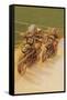 Motorcycle Racing-null-Framed Stretched Canvas