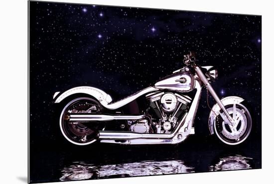 Motorcycle, Radical Custom Big Twin Softail-null-Mounted Poster