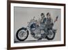 Motorcycle Ride, 1991,(watercolor)-Anthony Butera-Framed Giclee Print