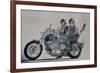 Motorcycle Ride, 1991,(watercolor)-Anthony Butera-Framed Giclee Print