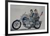 Motorcycle Ride, 1991,(watercolor)-Anthony Butera-Framed Giclee Print