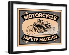 Motorcycle Safety Matches-Mark Rogan-Framed Art Print