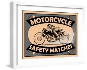 Motorcycle Safety Matches-Mark Rogan-Framed Art Print