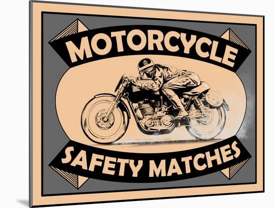 Motorcycle Safety Matches-Mark Rogan-Mounted Art Print