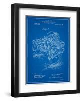 Motorcycle Sidecar 1918 Patent-Cole Borders-Framed Art Print