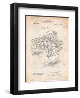 Motorcycle Sidecar 1918 Patent-Cole Borders-Framed Art Print