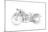 Motorcycle Sketch I-Megan Meagher-Mounted Art Print