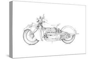 Motorcycle Sketch II-Megan Meagher-Stretched Canvas